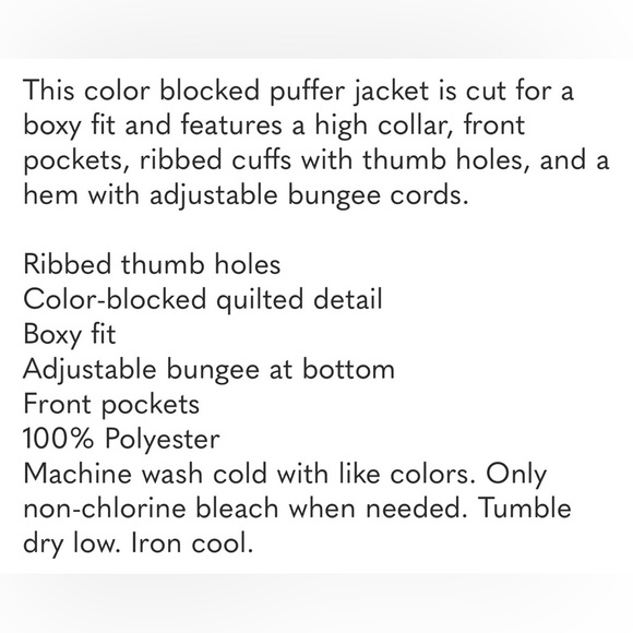 Revolve Colorblock Puffer - Picture 6 of 10